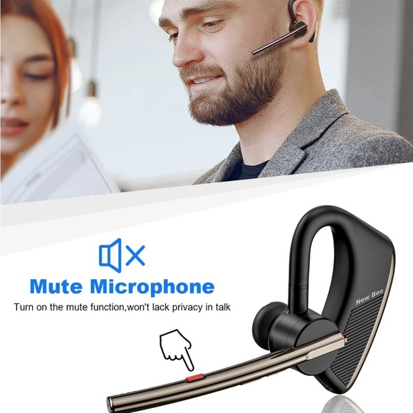 Bluetooth headset, wireless with display charging case - Picture 5 of 7